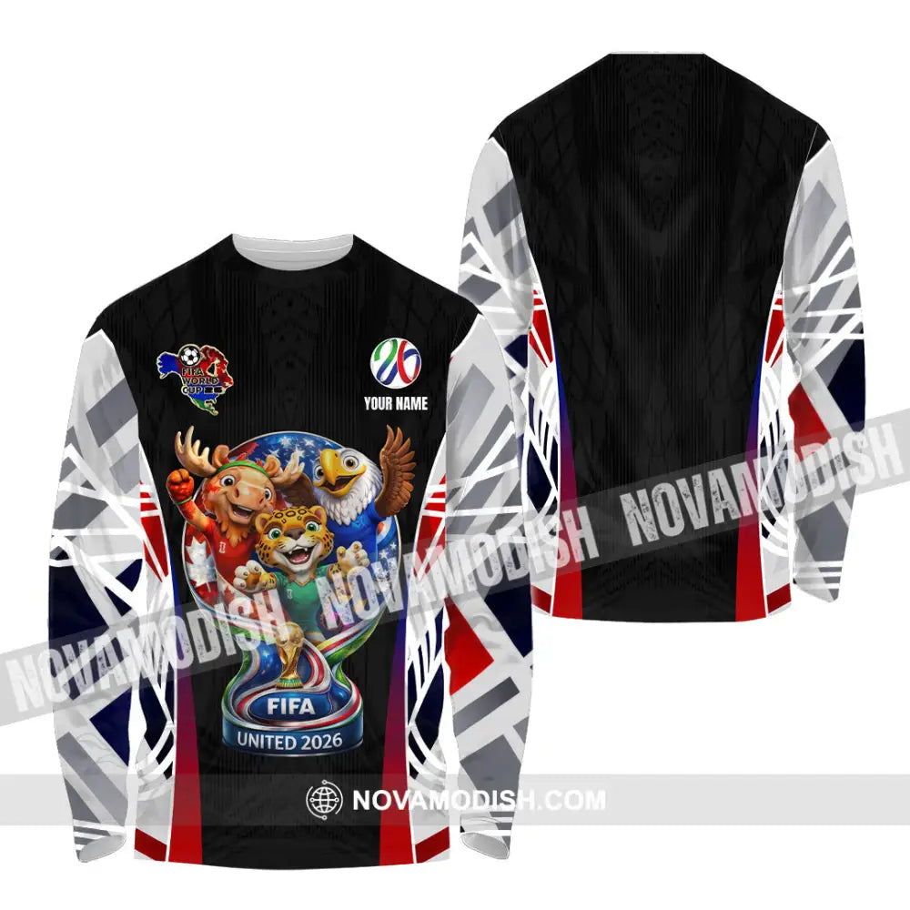 Unisex Shirt - Custom World Cup 2026 3D Shirt Long Sleeve Shirt / S T-shirt