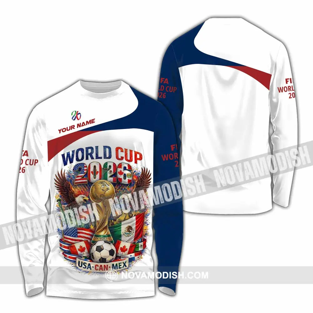 Unisex Shirt - Custom World Cup 2026 3D Shirt - Long Sleeve Shirt / S - T-shirt