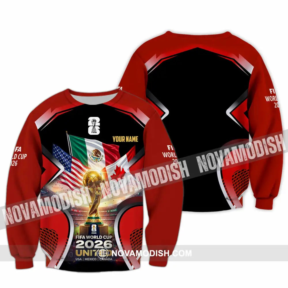 Unisex Shirt - Custom World Cup 2026 3D Shirt Long Sleeve / S T-shirt