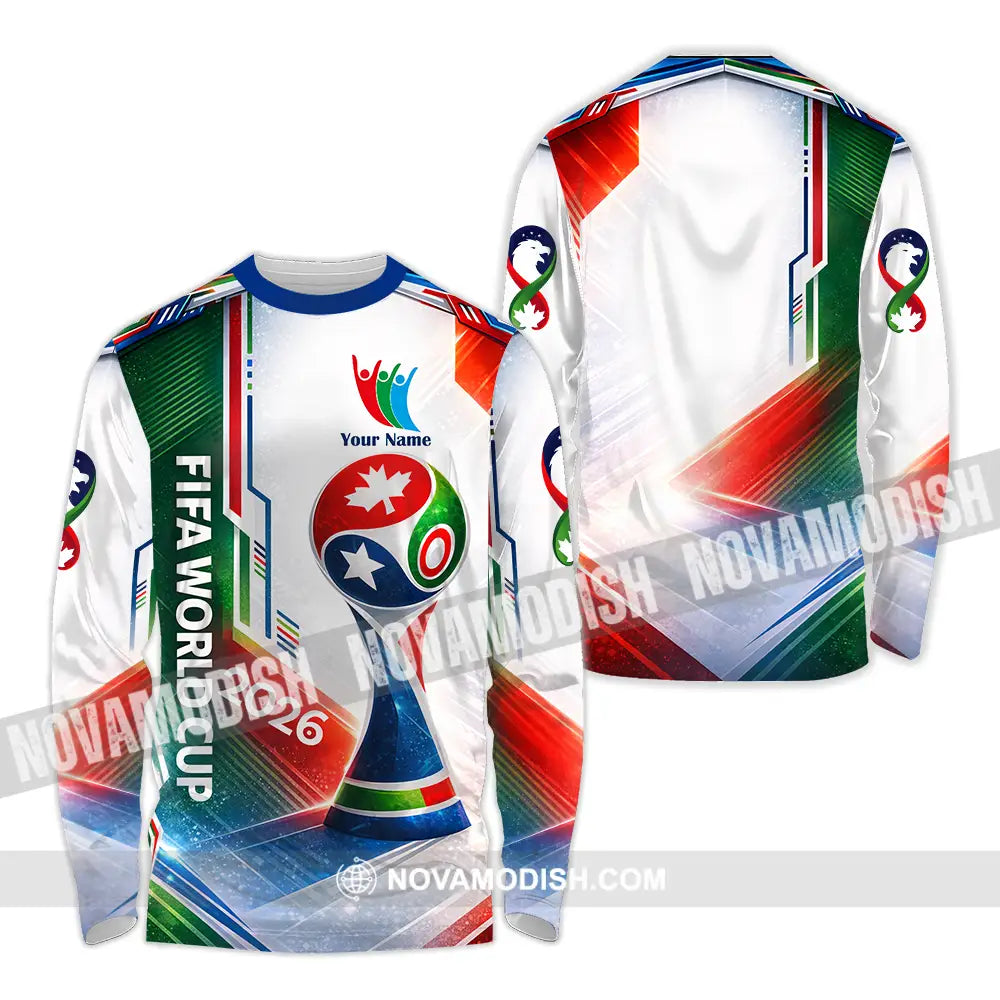 Unisex Shirt - Custom World Cup 2026 3D Shirt Long Sleeve Shirt / S T-shirt