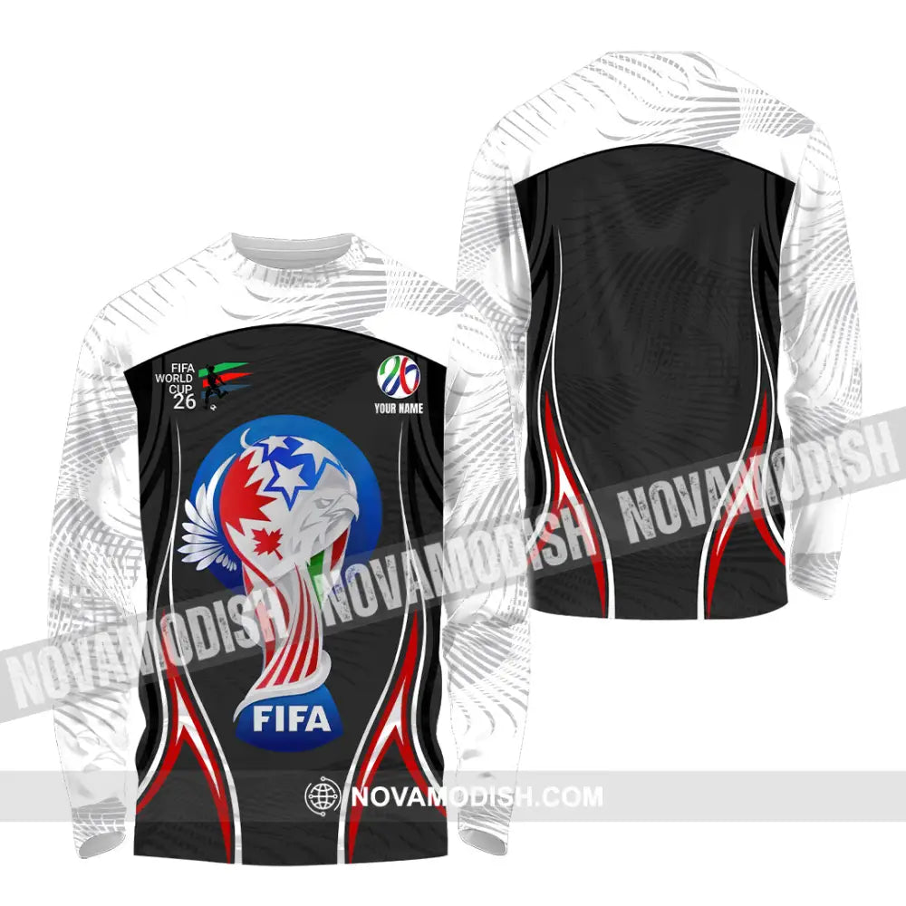 Unisex Shirt - Custom World Cup 2026 3D Shirt Long Sleeve Shirt / S T-shirt