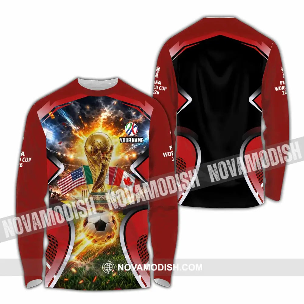 Unisex Shirt - Custom World Cup 2026 3D Shirt - Long Sleeve Shirt / S - T-shirt