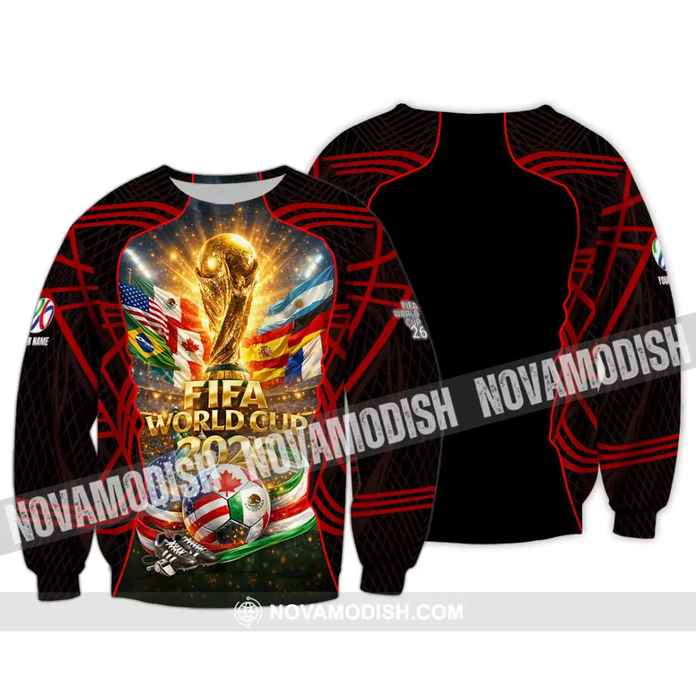 Unisex Shirt - Custom World Cup 2026 3D Shirt Long Sleeve / S T-shirt