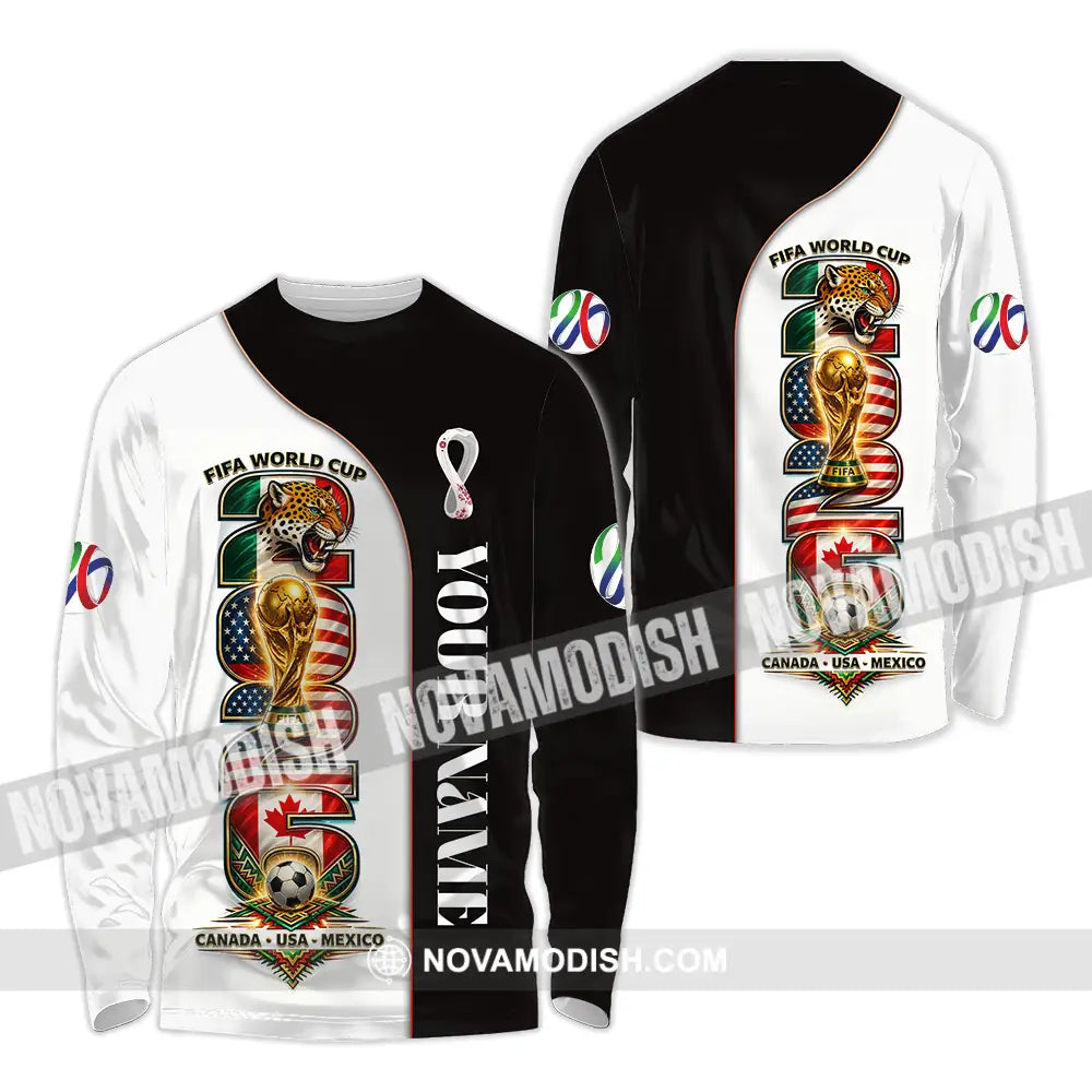 Unisex Shirt - Custom World Cup 2026 3D Shirt Long Sleeve Shirt / S T-shirt