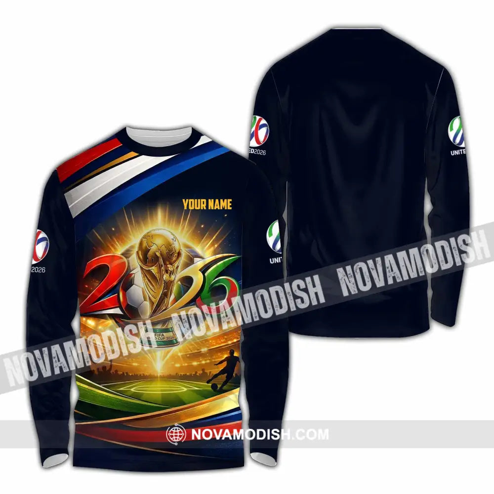 Unisex Shirt - Custom World Cup 2026 3D Shirt - Long Sleeve Shirt / S - T-shirt