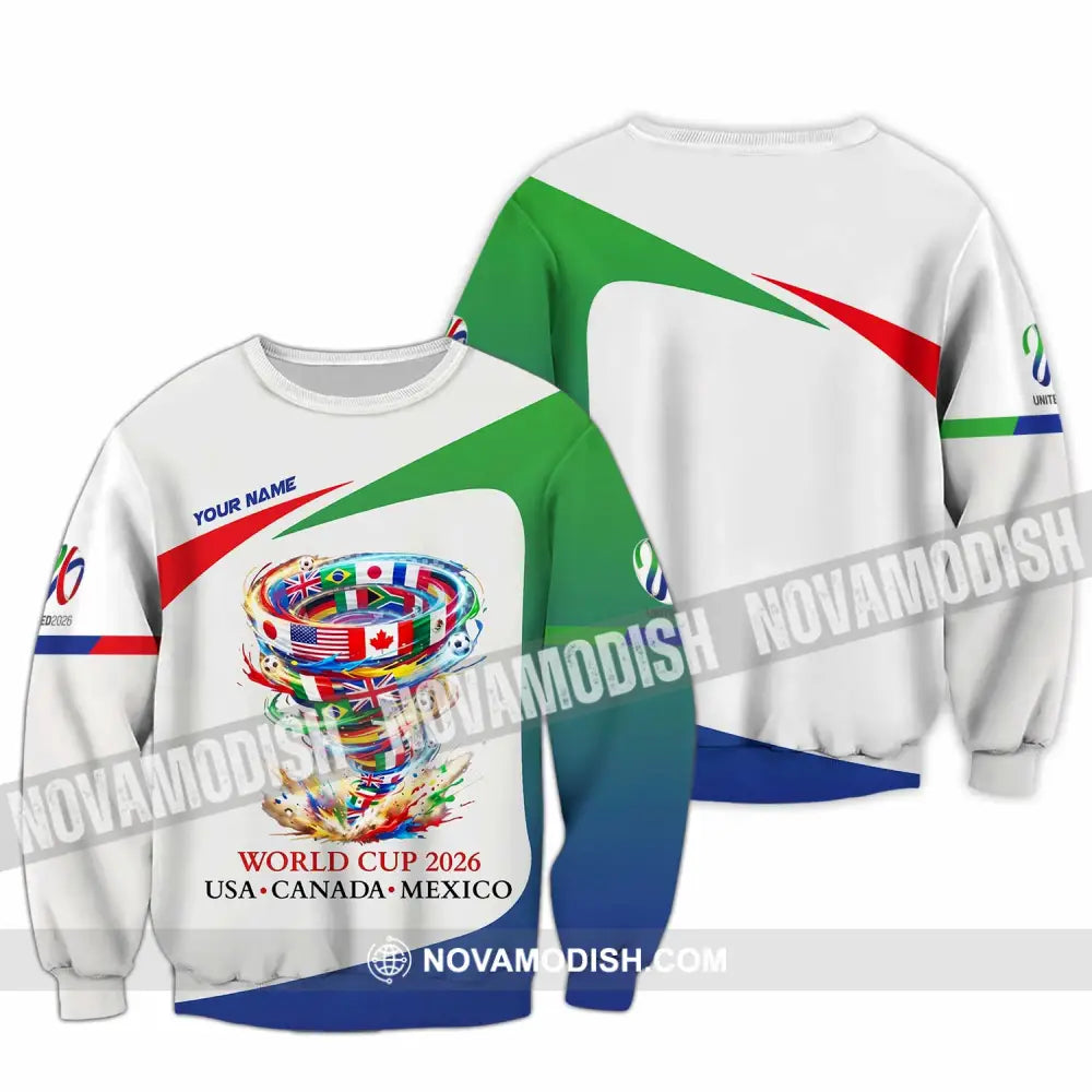 Unisex Shirt - Custom World Cup 2026 3D Shirt Long Sleeve / S T-shirt