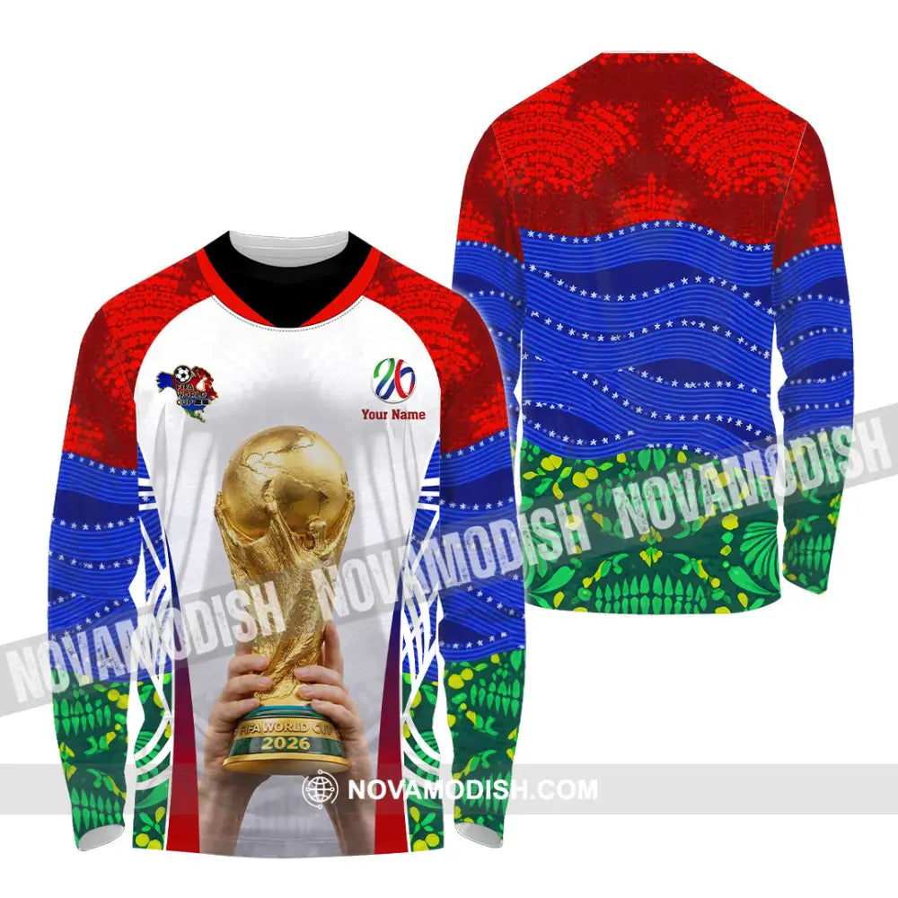 Unisex Shirt - Custom World Cup 2026 3D Shirt - Long Sleeve Shirt / S - T-shirt
