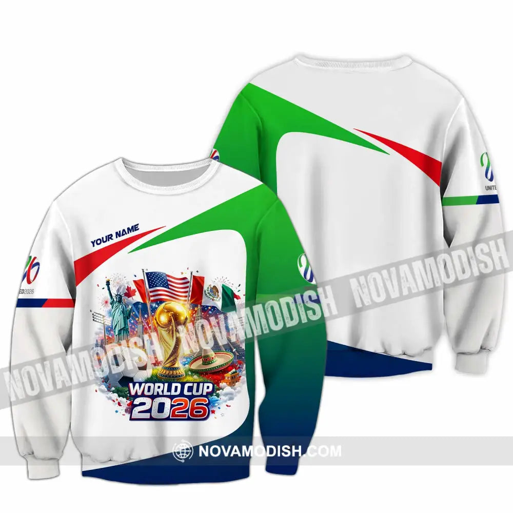Unisex Shirt - Custom World Cup 2026 3D Shirt Long Sleeve / S T-shirt