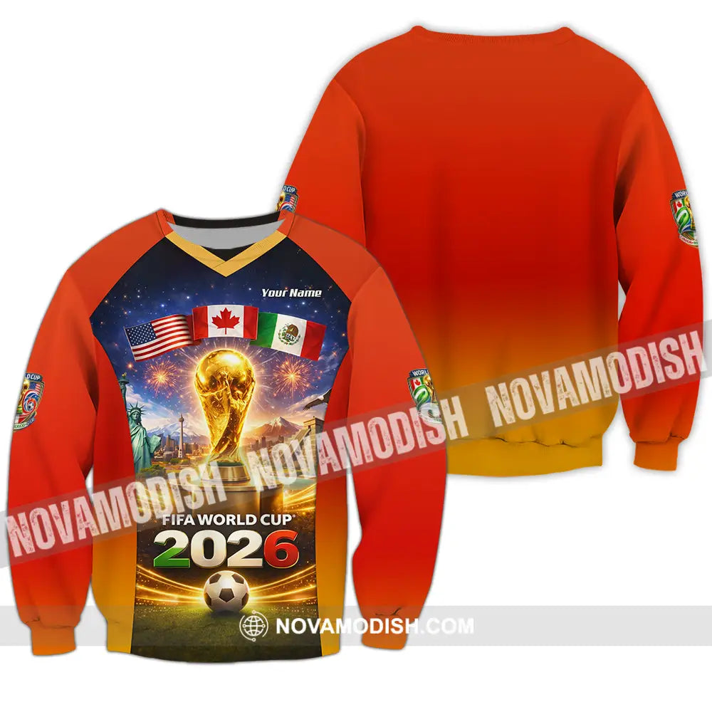 Unisex Shirt - Custom World Cup 2026 3D Shirt Long Sleeve / S T-shirt