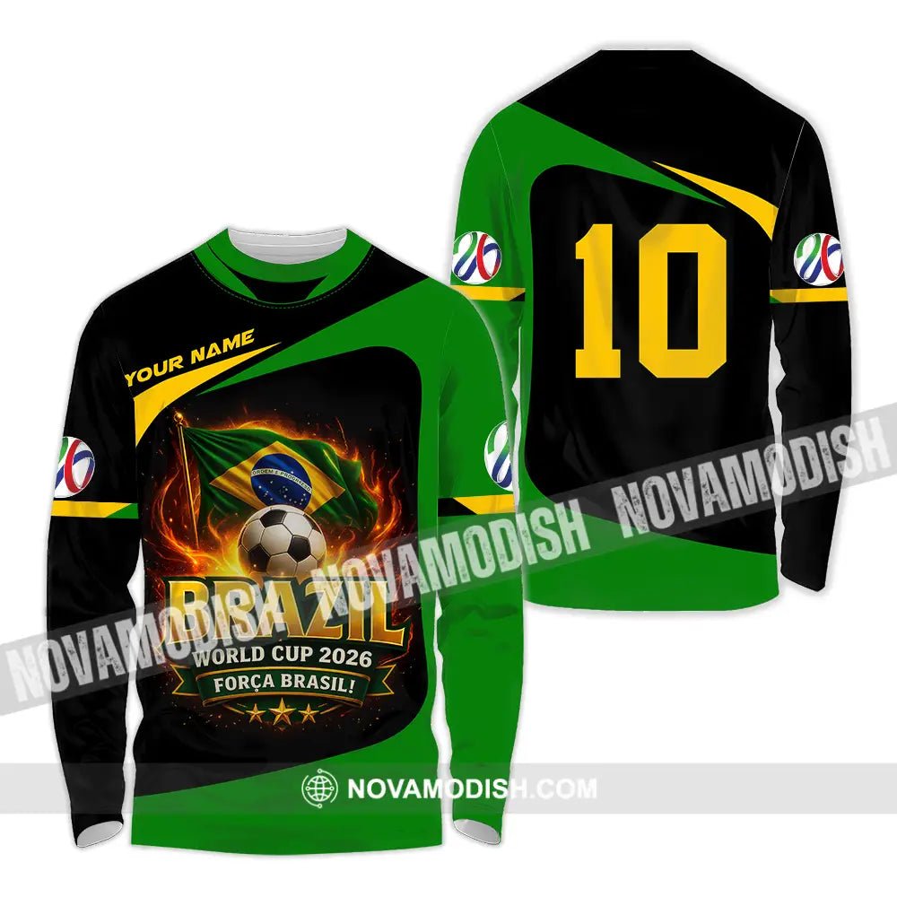 Unisex Shirt - Custom World Cup 2026 3D Shirt Long Sleeve Shirt / S T-shirt