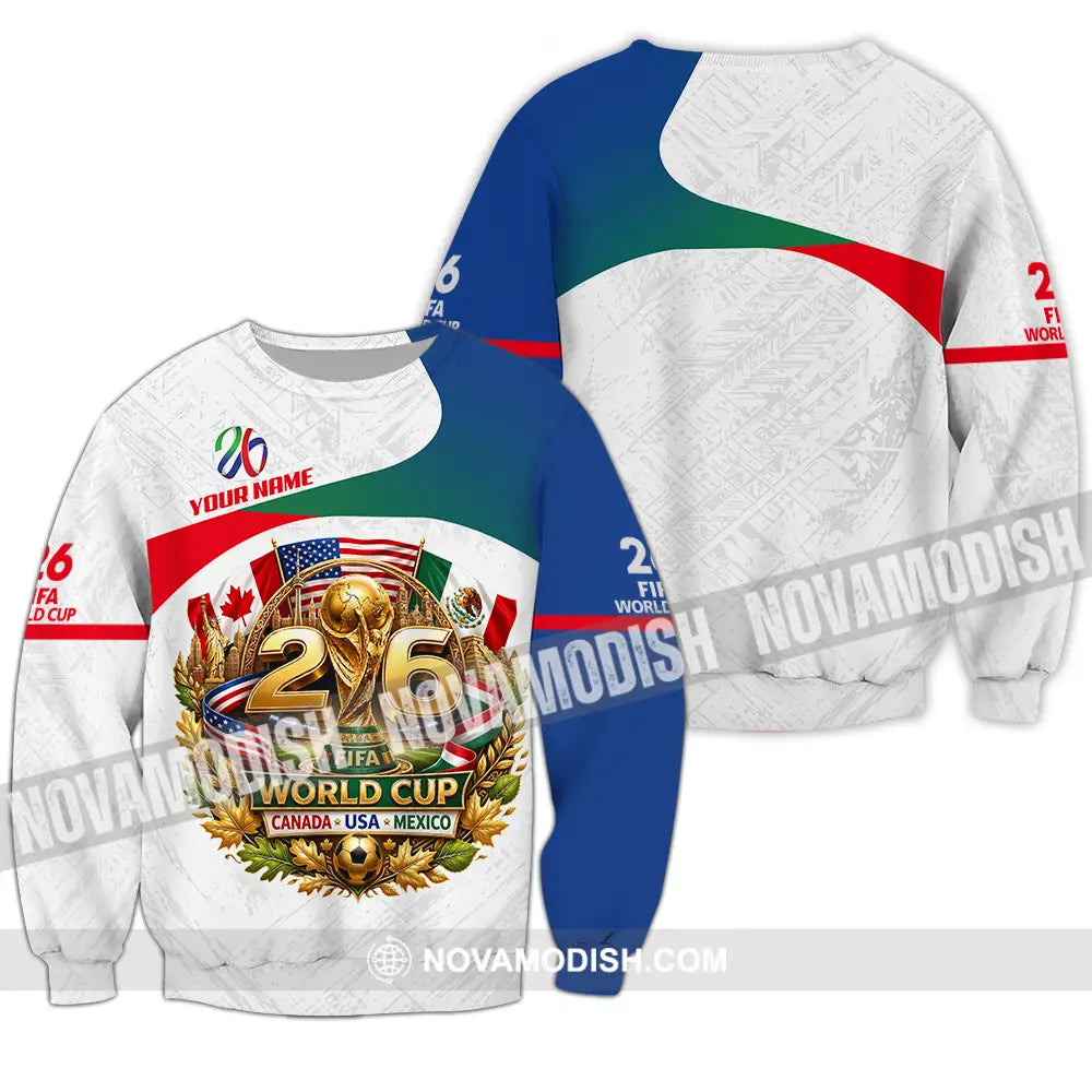 Unisex Shirt - Custom World Cup 2026 3D Shirt - Long Sleeve / S - T-shirt