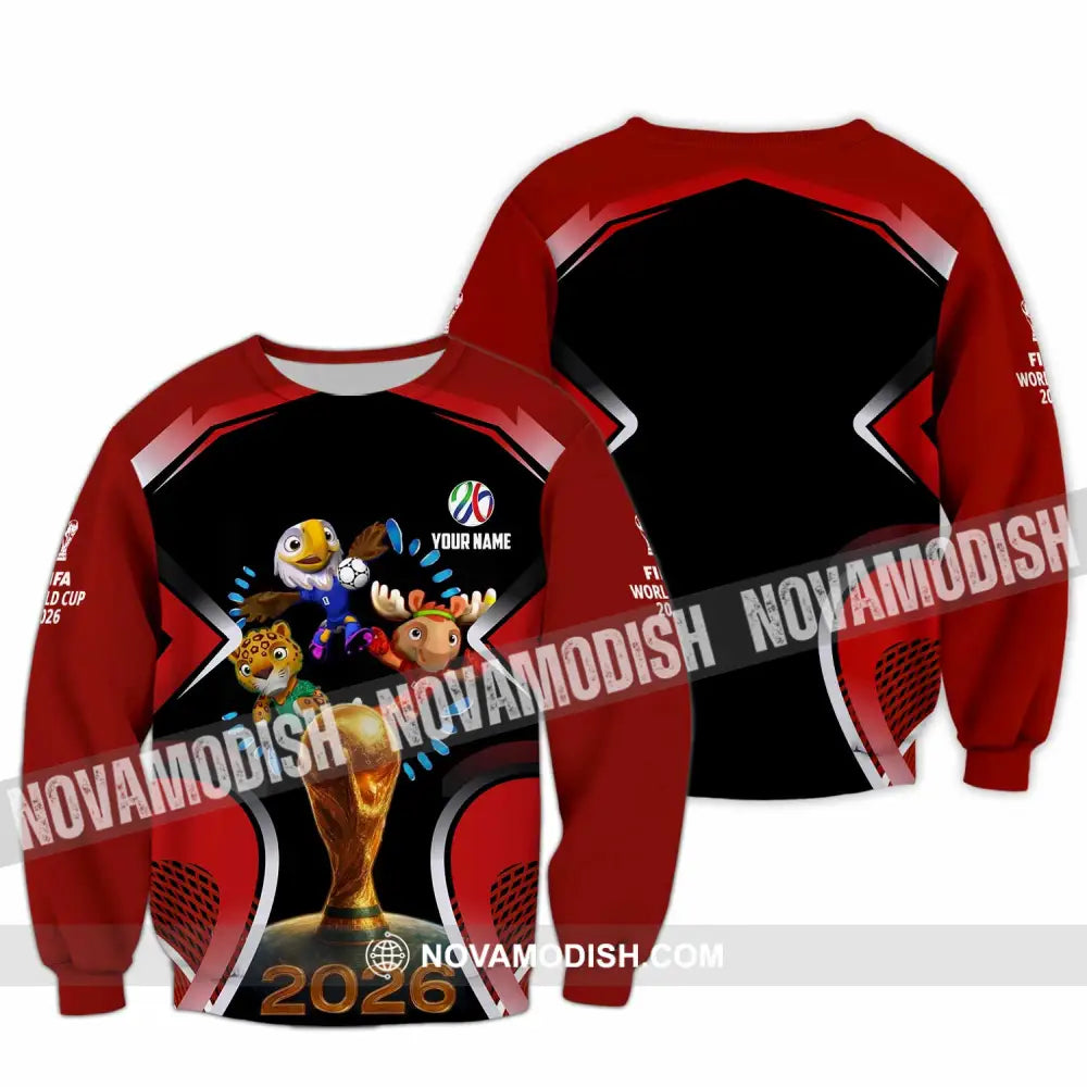 Unisex Shirt - Custom World Cup 2026 3D Shirt - Long Sleeve / S - T-shirt