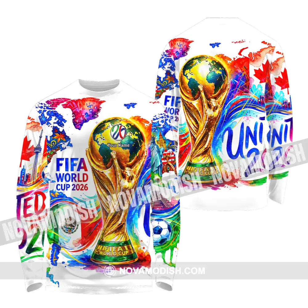 Unisex Shirt - Custom World Cup 2026 3D Shirt - Long Sleeve Shirt / S - T-shirt