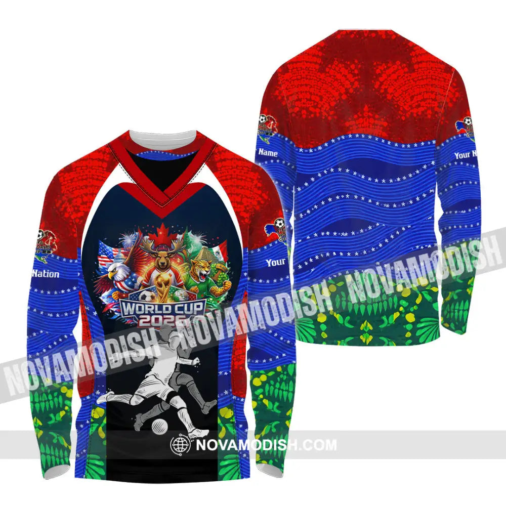 Unisex Shirt - Custom World Cup 2026 3D Shirt - Long Sleeve Shirt / S - T-shirt