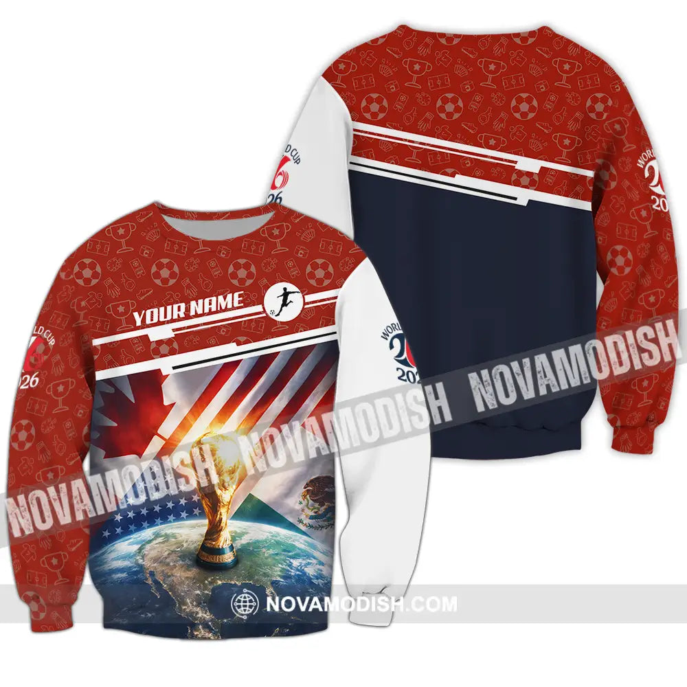 Unisex Shirt - Custom World Cup 2026 3D Shirt Long Sleeve / S T-shirt