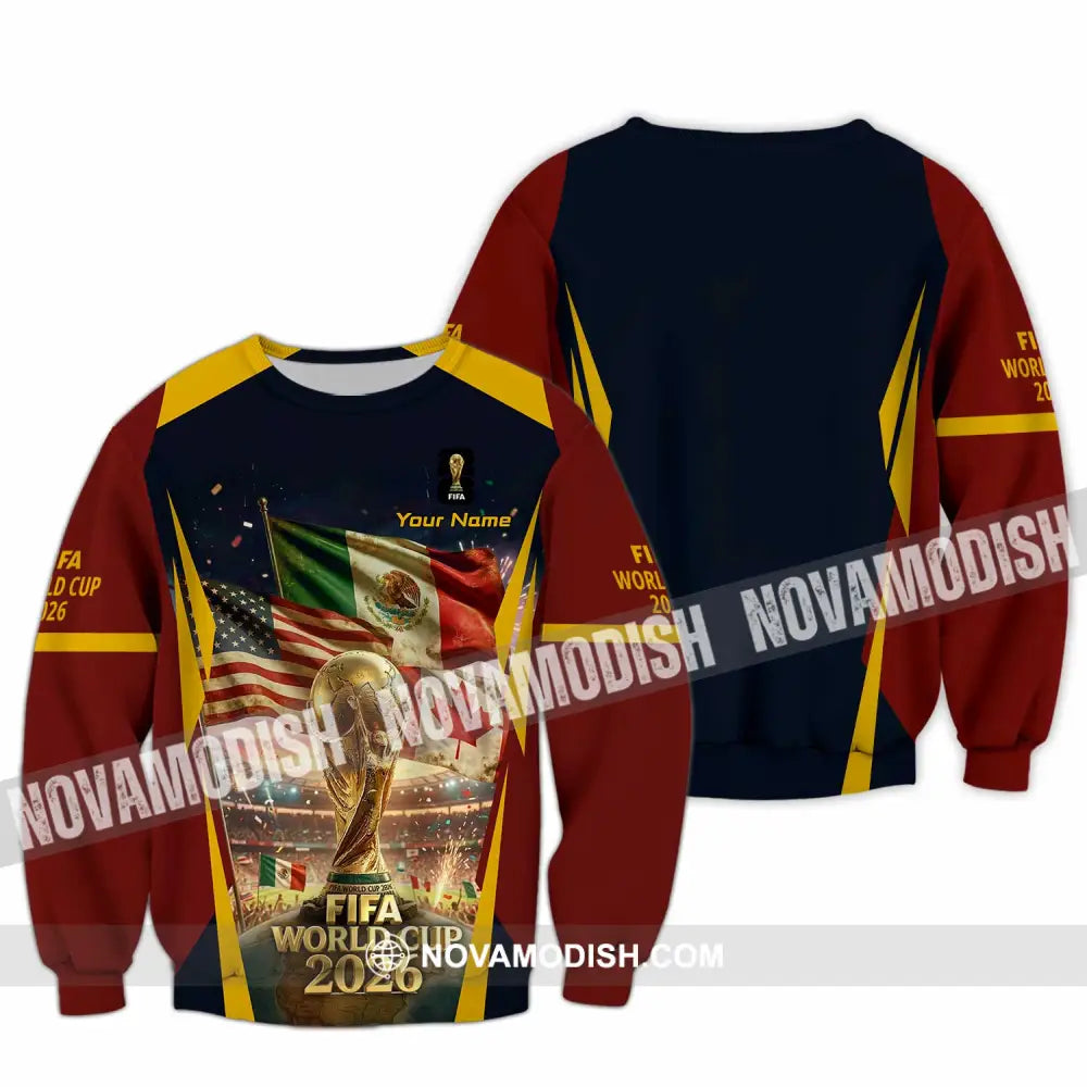 Unisex Shirt - Custom World Cup 2026 3D Shirt Long Sleeve / S T-shirt