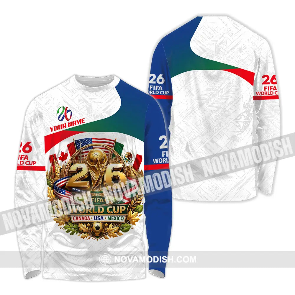 Unisex Shirt - Custom World Cup 2026 3D Shirt - Long Sleeve Shirt / S - T-shirt