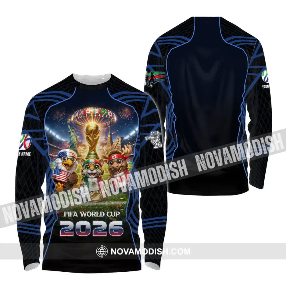 Unisex Shirt - Custom World Cup 2026 3D Shirt Long Sleeve Shirt / S T-shirt