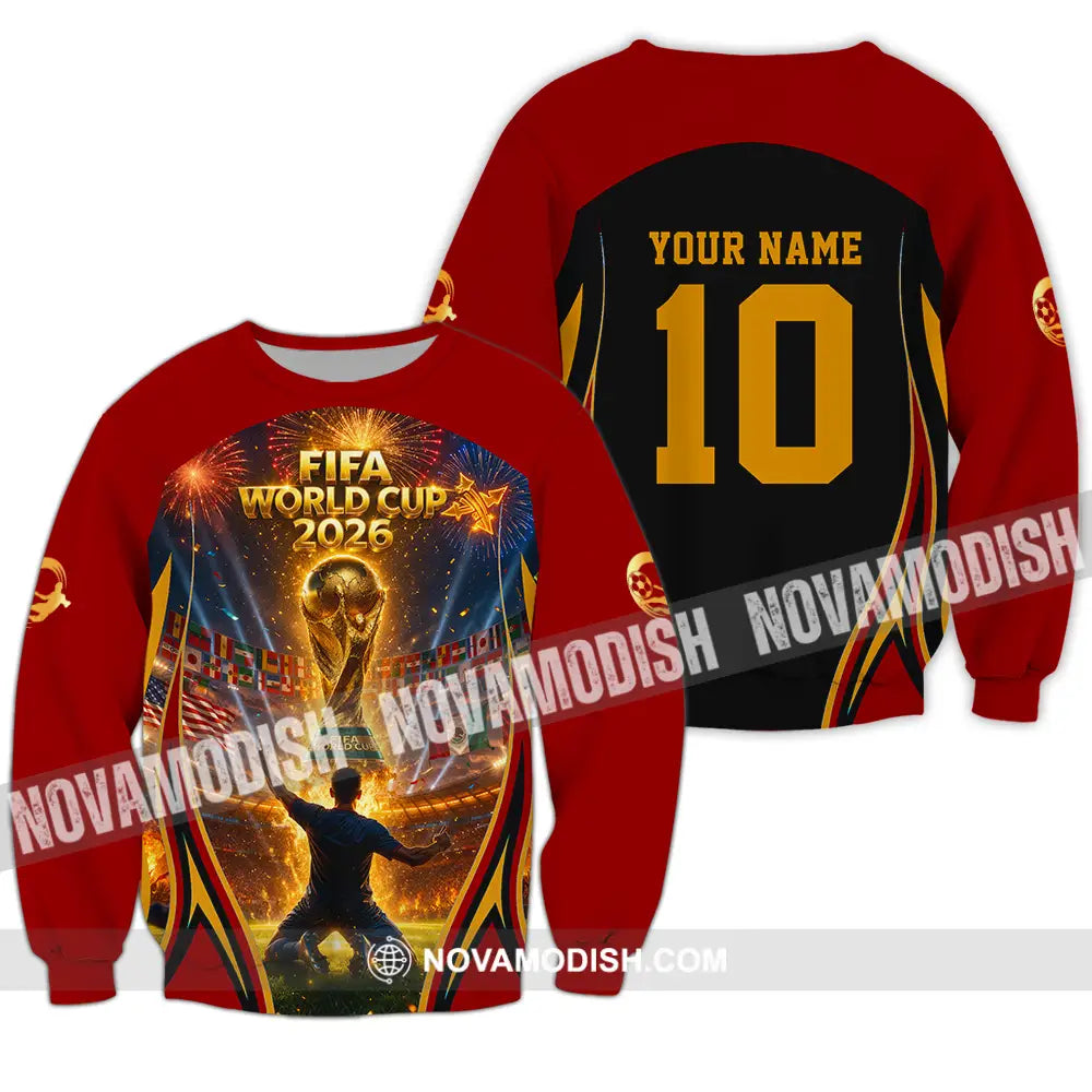 Unisex Shirt - Custom World Cup 2026 3D Shirt Long Sleeve / S T-shirt