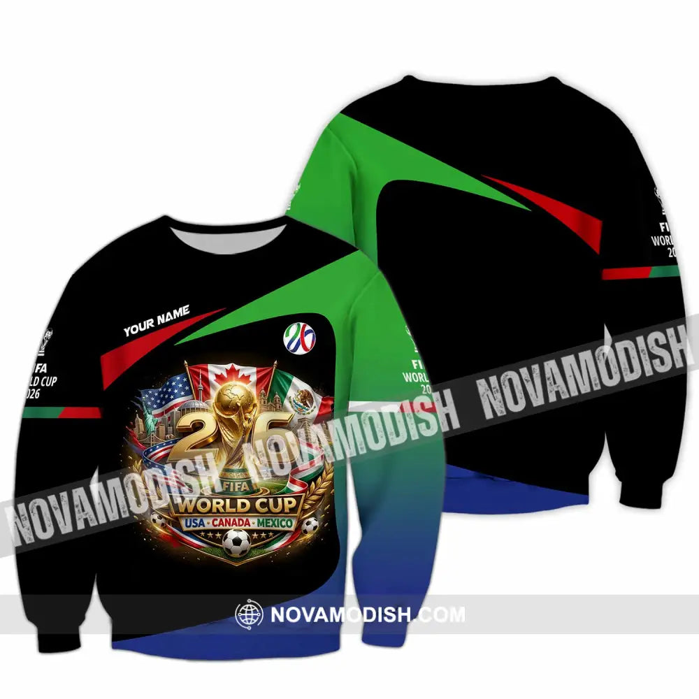 Unisex Shirt - Custom World Cup 2026 3D Shirt Long Sleeve / S T-shirt