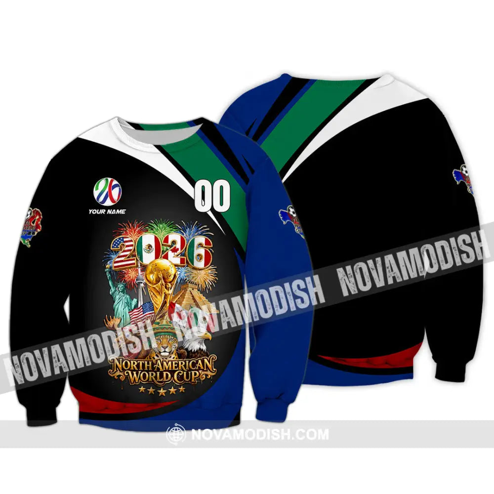 Unisex Shirt - Custom World Cup 2026 3D Shirt - Long Sleeve / S - T-shirt