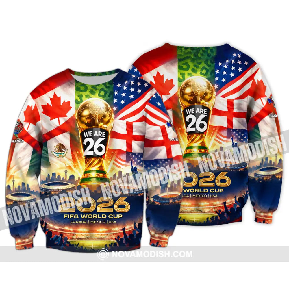 Unisex Shirt - Custom World Cup 2026 3D Shirt Long Sleeve / S T-shirt