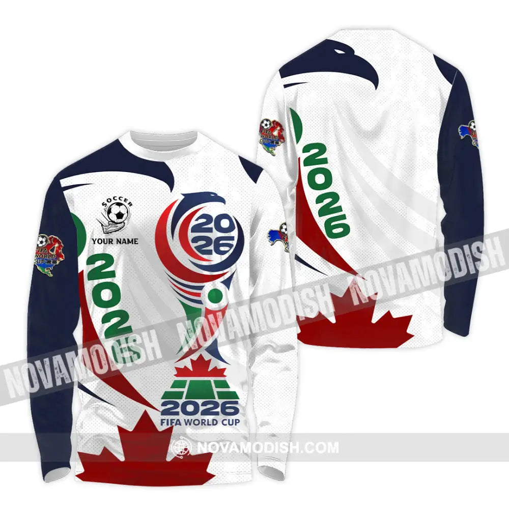 Unisex Shirt - Custom World Cup 2026 3D Shirt Long Sleeve Shirt / S T-shirt
