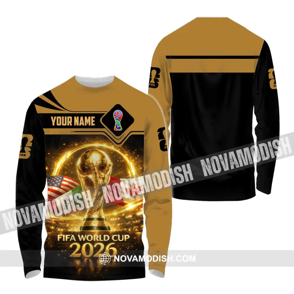 Unisex Shirt - Custom World Cup 2026 3D Shirt - Long Sleeve Shirt / S - T-shirt