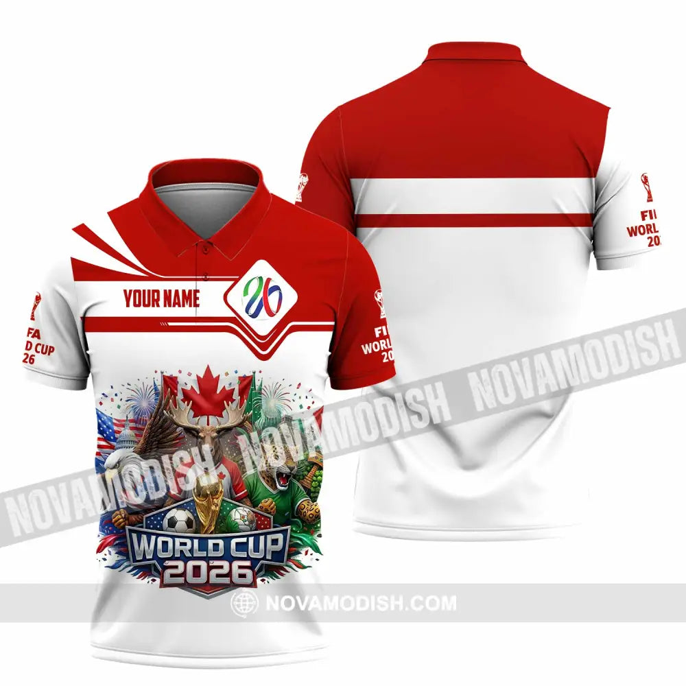 Unisex Shirt - Custom World Cup 2026 3D Shirt - Polo Shirt / S - T-shirt