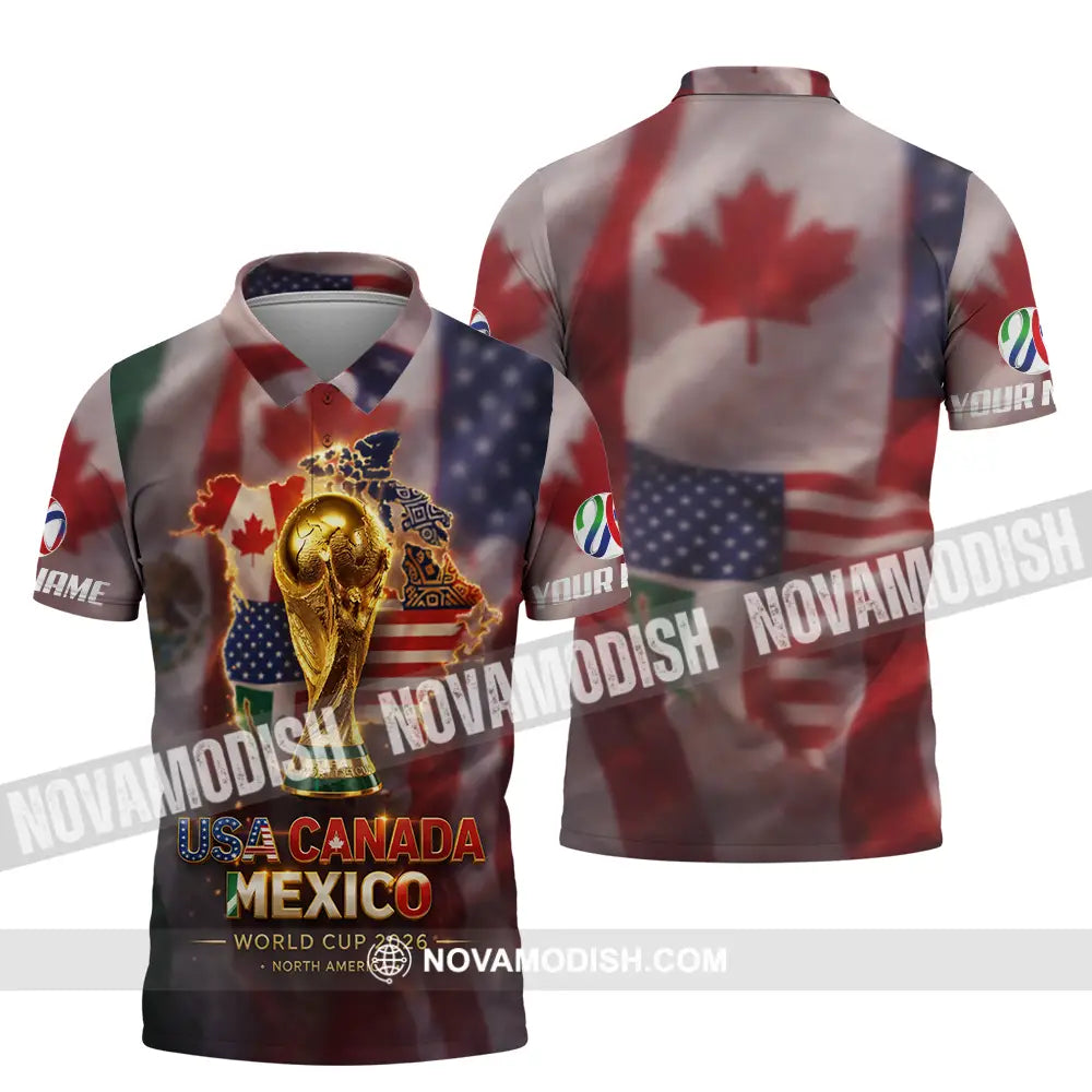 Unisex Shirt - Custom World Cup 2026 3D Shirt Polo Shirt / S T-shirt