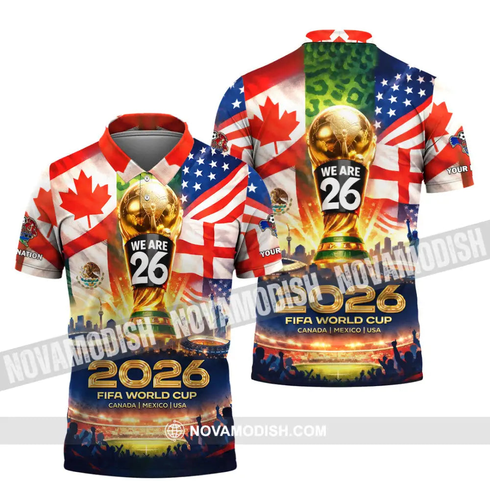 Unisex Shirt - Custom World Cup 2026 3D Shirt Polo Shirt / S T-shirt