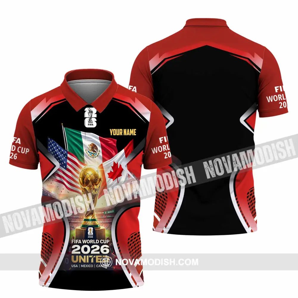 Unisex Shirt - Custom World Cup 2026 3D Shirt Polo Shirt / S T-shirt