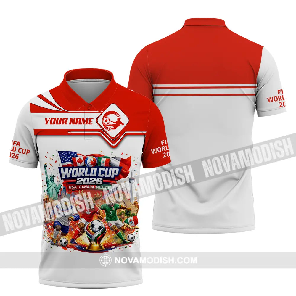 Unisex Shirt - Custom World Cup 2026 3D Shirt Polo Shirt / S T-shirt