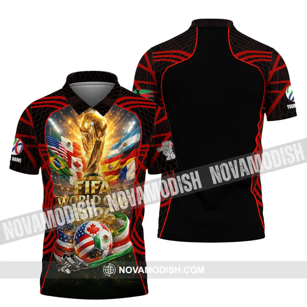 Unisex Shirt - Custom World Cup 2026 3D Shirt Polo Shirt / S T-shirt