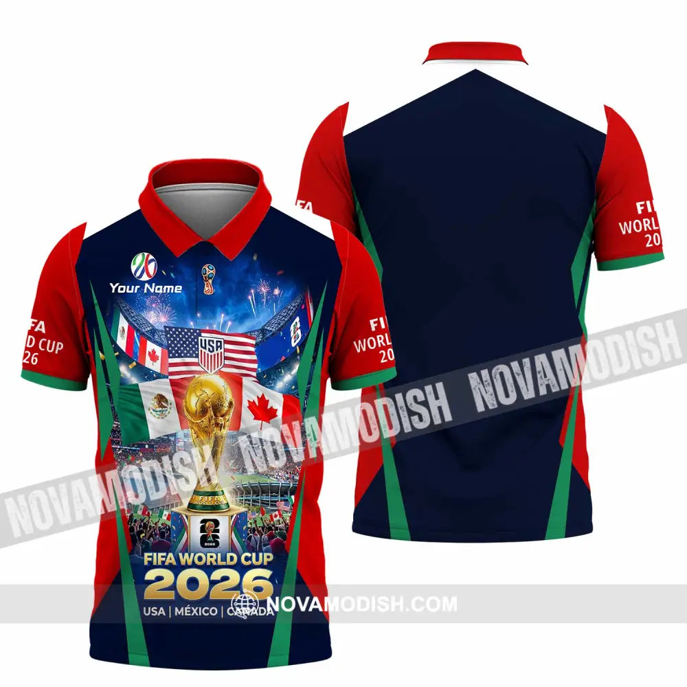 Unisex Shirt - Custom World Cup 2026 3D Shirt Polo Shirt / S T-shirt