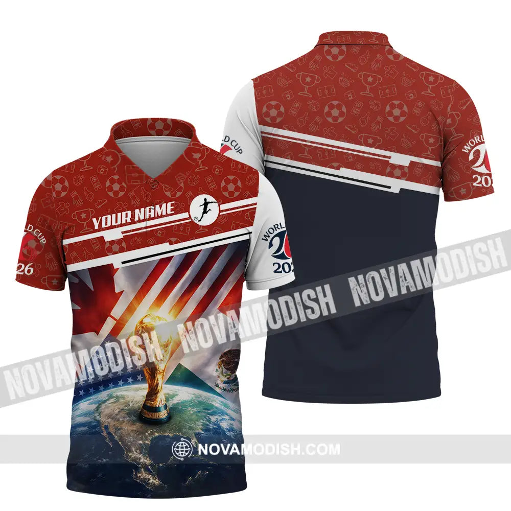 Unisex Shirt - Custom World Cup 2026 3D Shirt Polo Shirt / S T-shirt