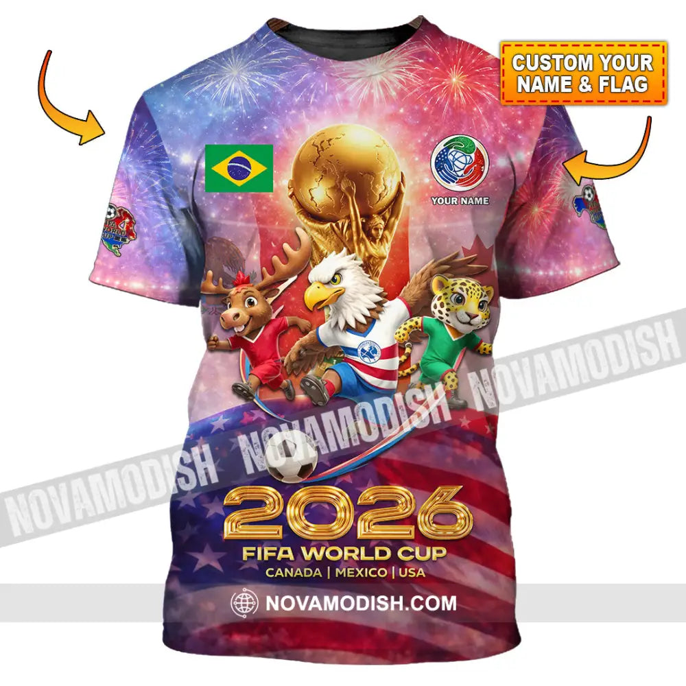 Unisex Shirt - Custom World Cup 2026 3D Shirt T-shirt