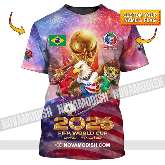 Unisex Shirt - Custom World Cup 2026 3D Shirt T-shirt