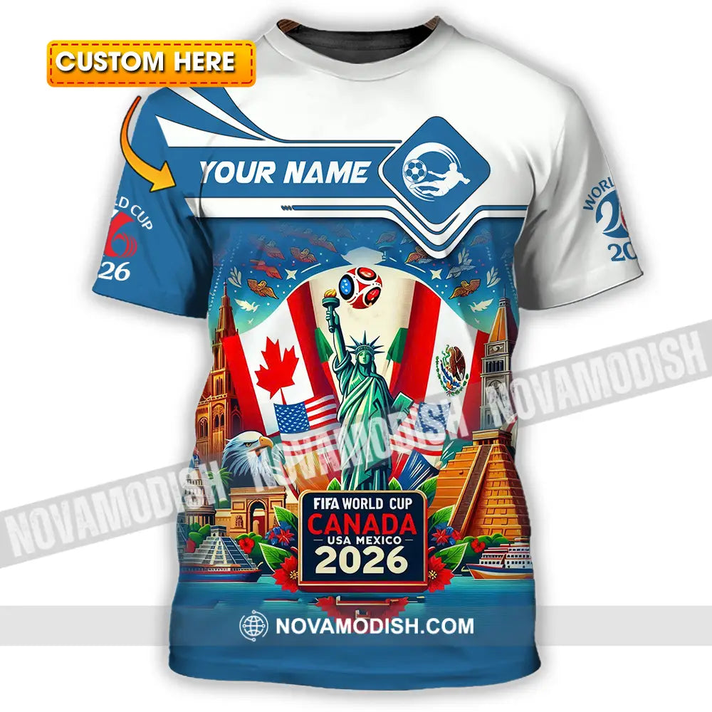 Unisex Shirt - Custom World Cup 2026 3D Shirt T-shirt