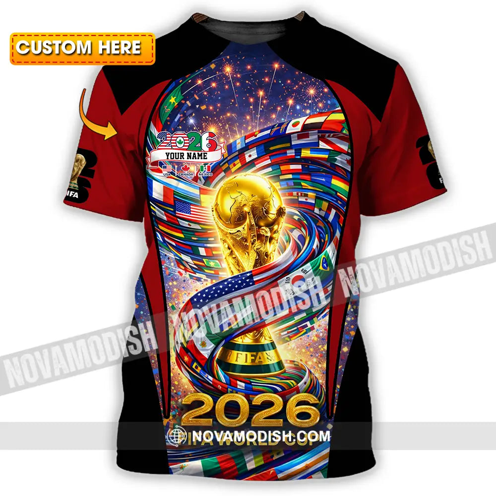 Unisex Shirt - Custom World Cup 2026 3D Shirt T-shirt
