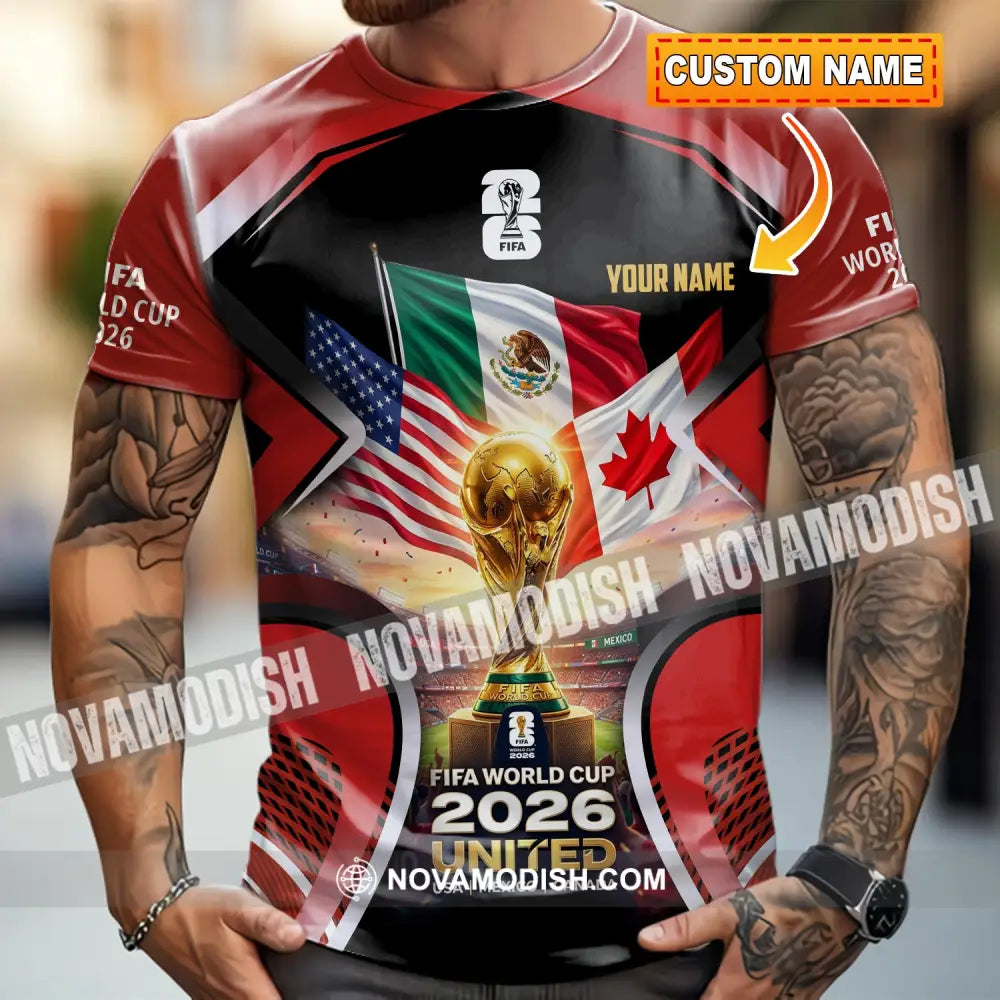 Unisex Shirt - Custom World Cup 2026 3D Shirt T-shirt