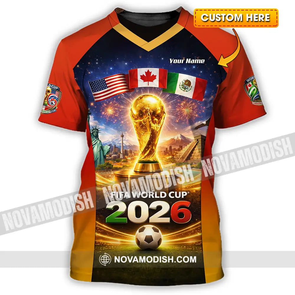 Unisex Shirt - Custom World Cup 2026 3D Shirt T-shirt
