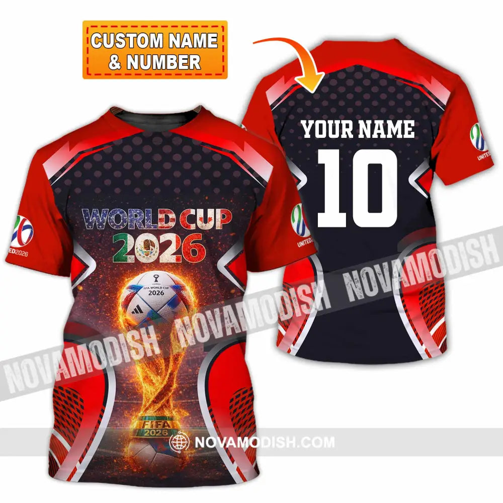 Unisex Shirt - Custom World Cup 2026 3D Shirt - T-shirt