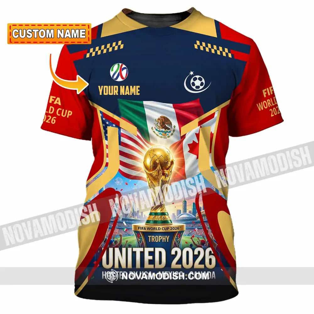 Unisex Shirt - Custom World Cup 2026 3D Shirt - T-shirt