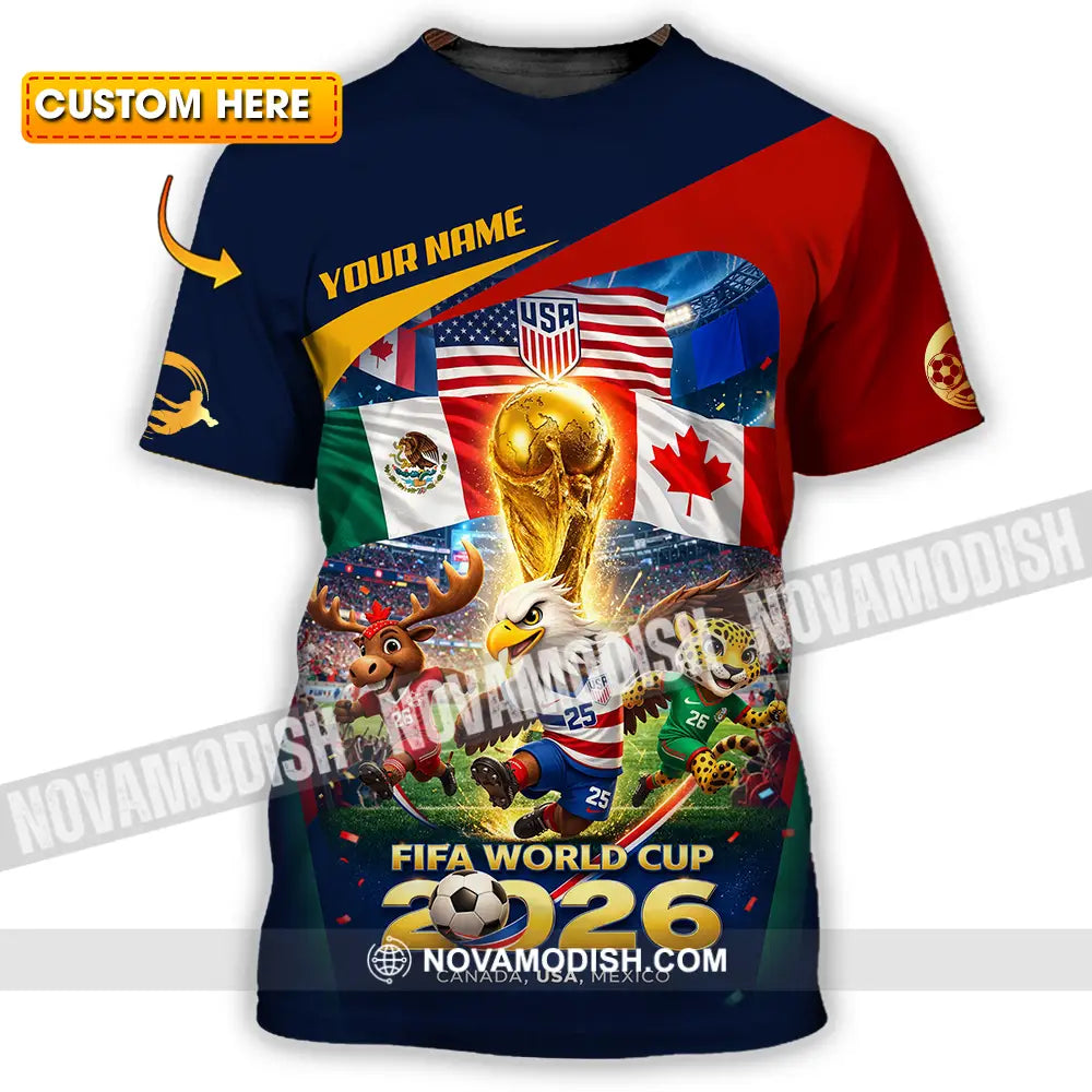 Unisex Shirt - Custom World Cup 2026 3D Shirt T-shirt