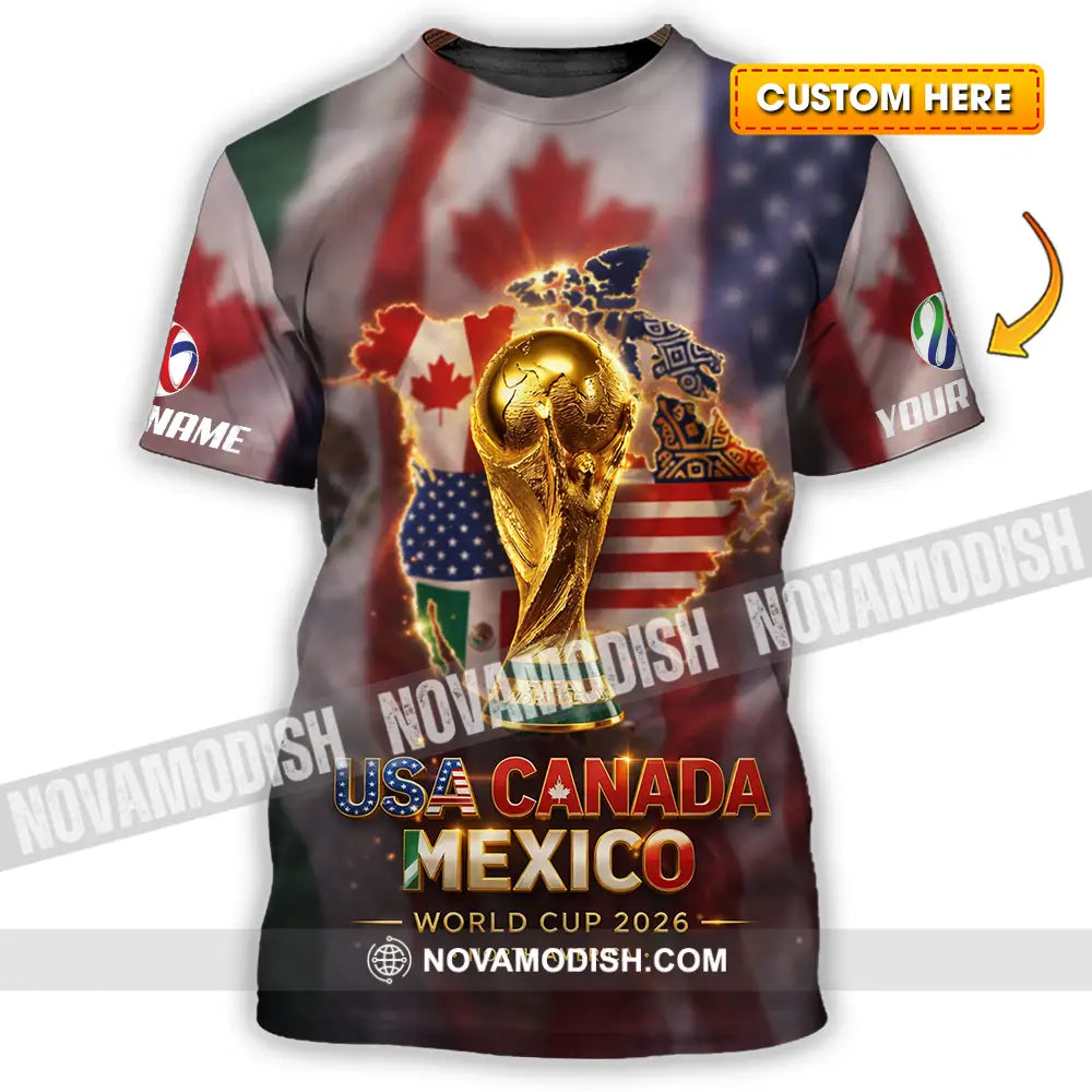 Unisex Shirt - Custom World Cup 2026 3D Shirt T-shirt