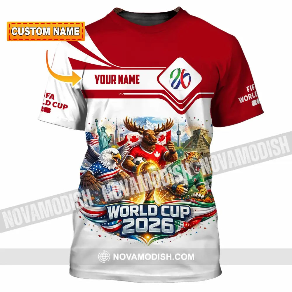 Unisex Shirt - Custom World Cup 2026 3D Shirt T-shirt