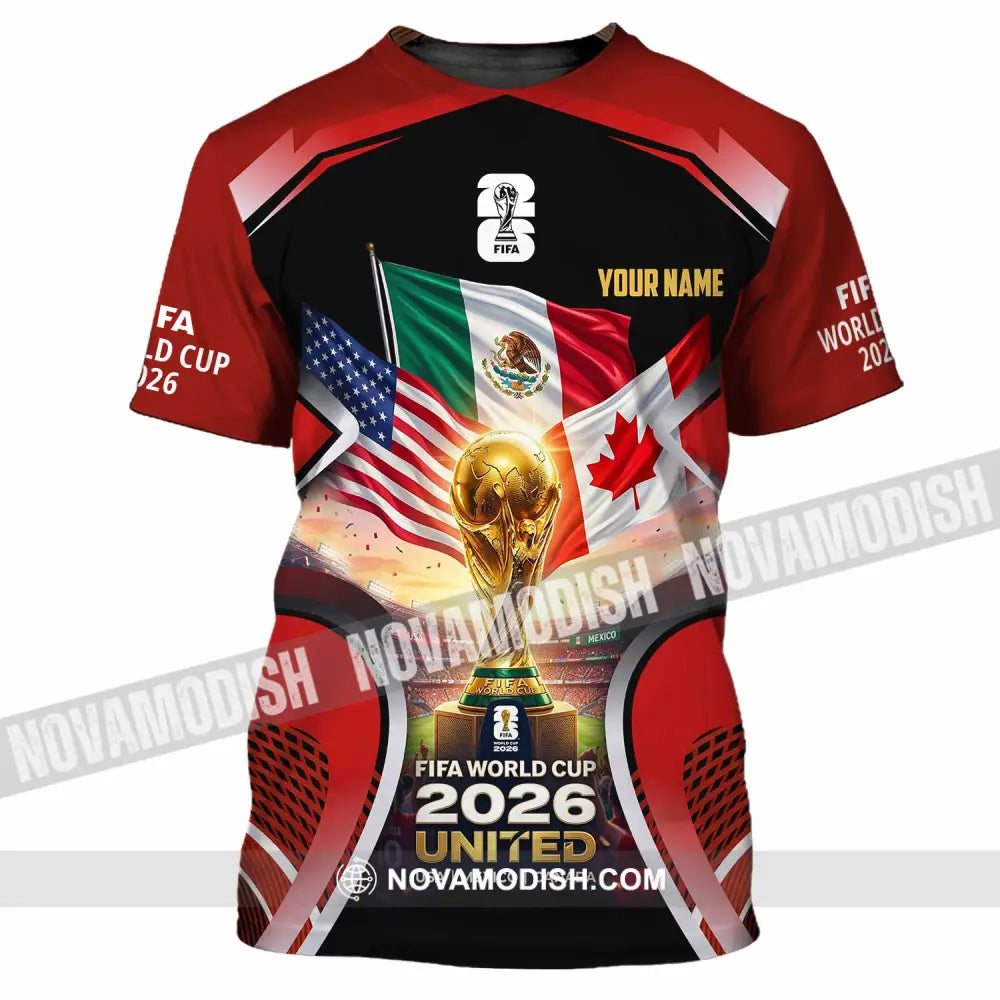 Unisex Shirt - Custom World Cup 2026 3D Shirt T-Shirt / S T-shirt