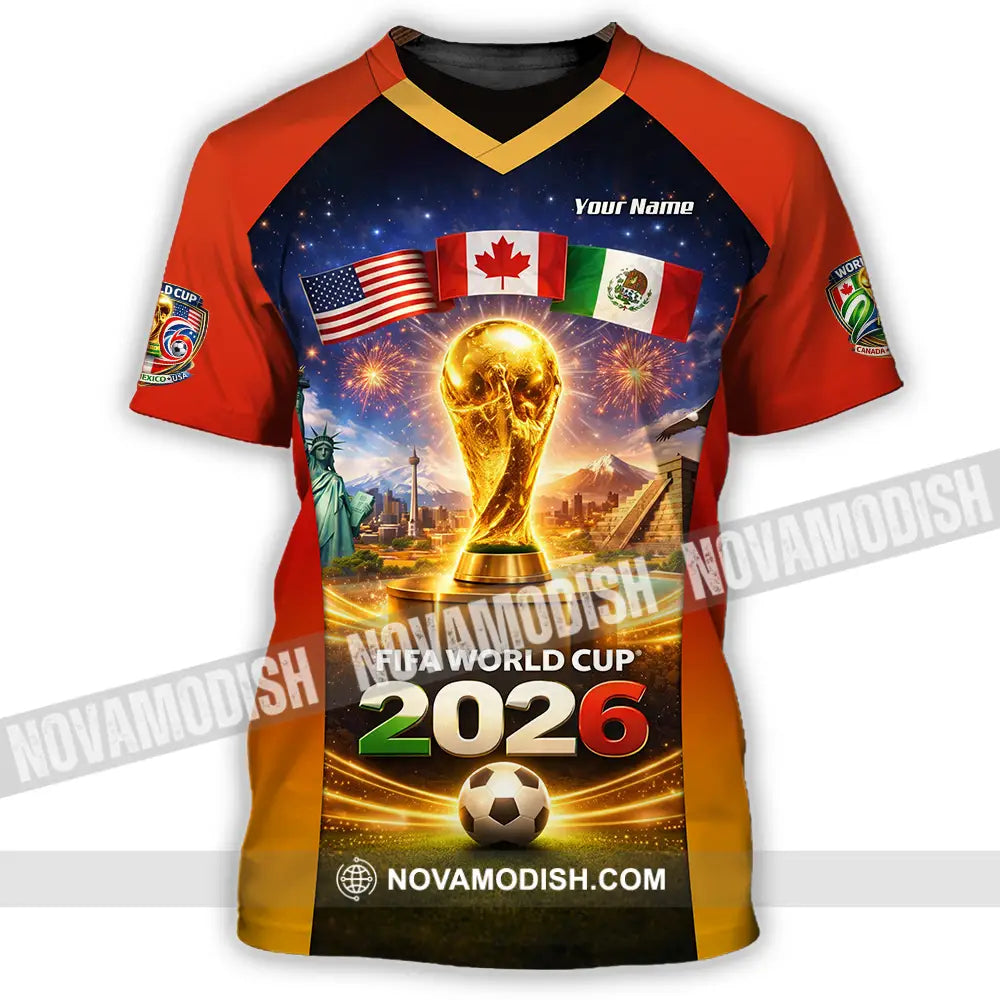 Unisex Shirt - Custom World Cup 2026 3D Shirt T-Shirt / S T-shirt