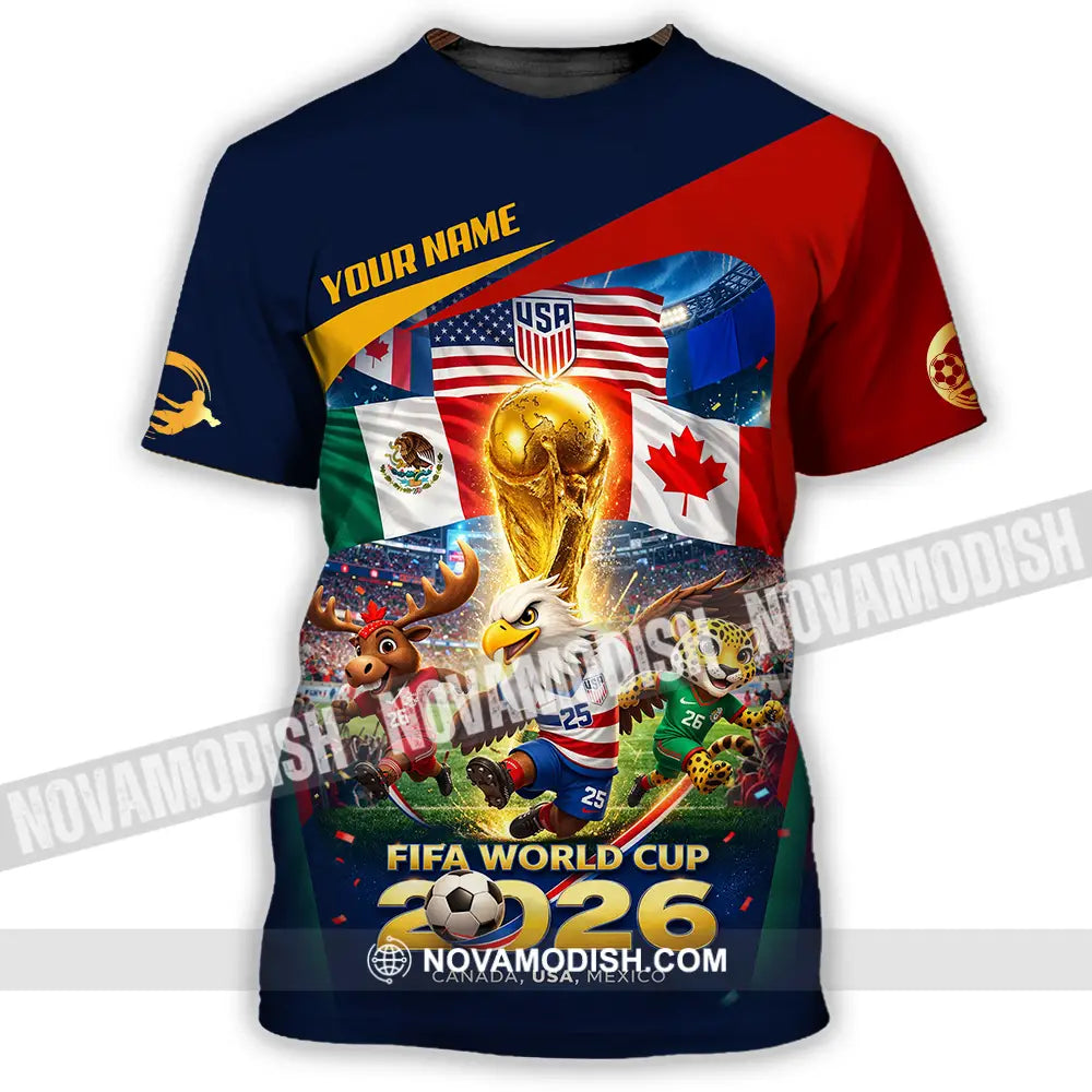 Unisex Shirt - Custom World Cup 2026 3D Shirt T-Shirt / S T-shirt